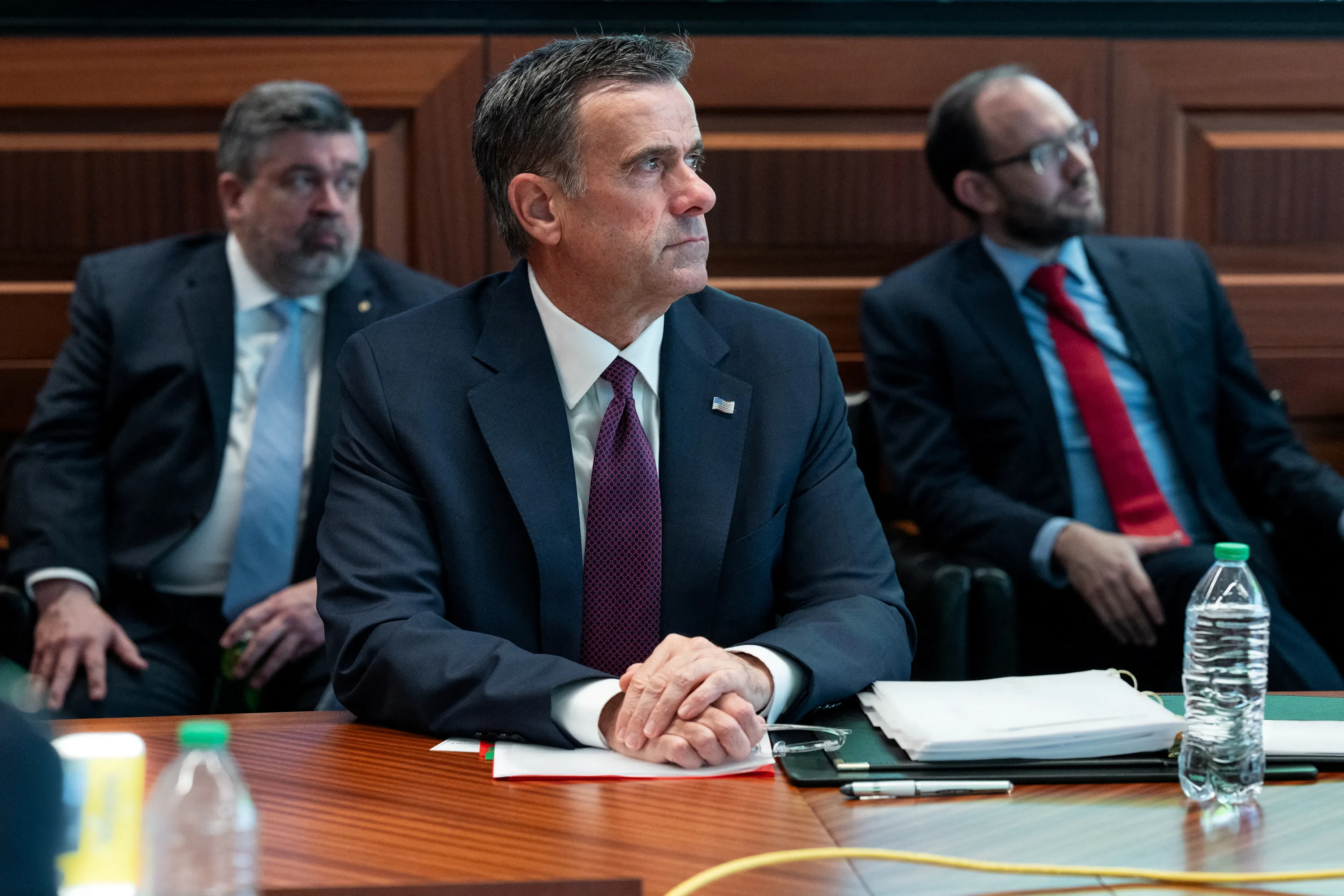 John Ratcliffe, direttore della Cia, nella Situation Room della Casa Bianca