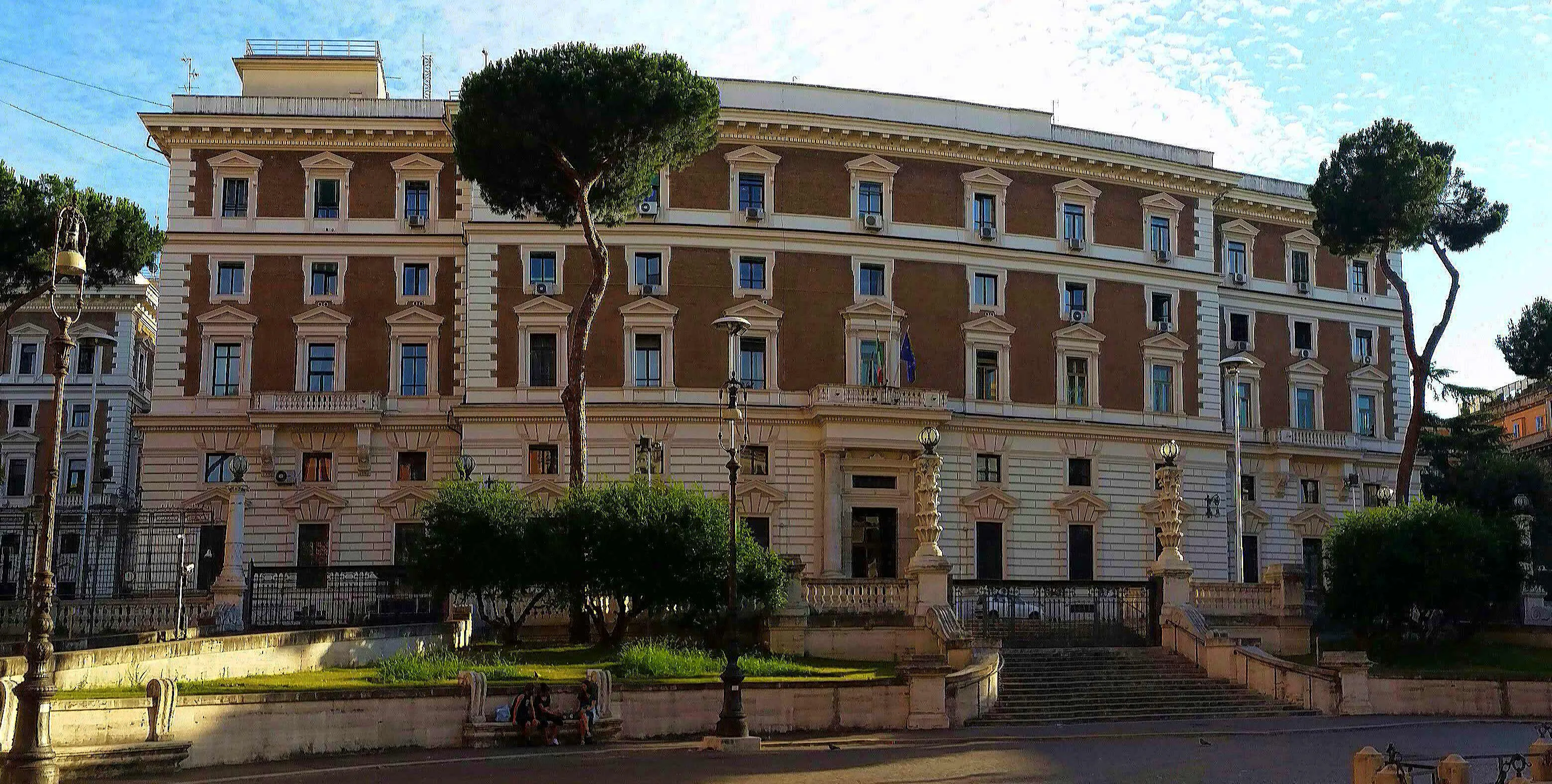 Facciata del palazzo del Viminale, sede del ministero dell'Interno, a Roma